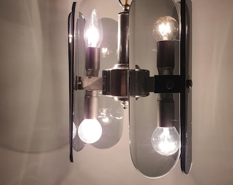 ヴィンテージ ムラーノガラス シャンデリア：ミッドセンチュリーモダン