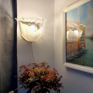 La Murrina Murano Glass Floral Wall Sconce: Italian Hand-Crafted Lighting