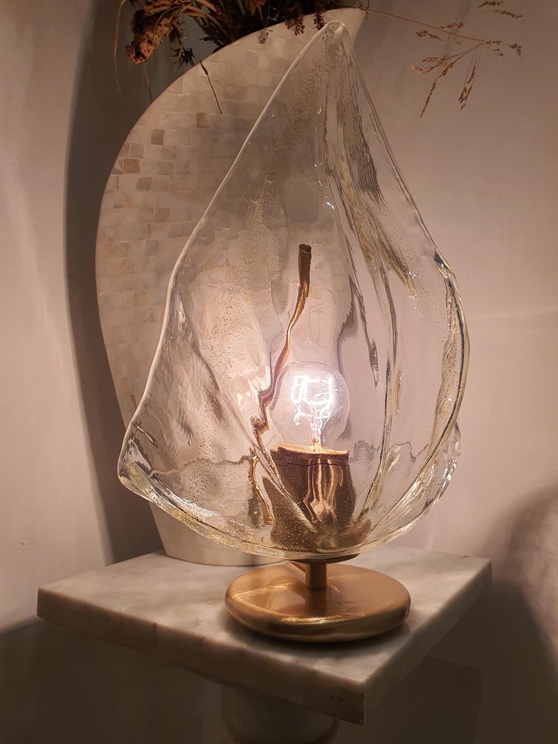 ラ・ムリーナ ヴィンテージ ムラーノガラス テーブルランプ