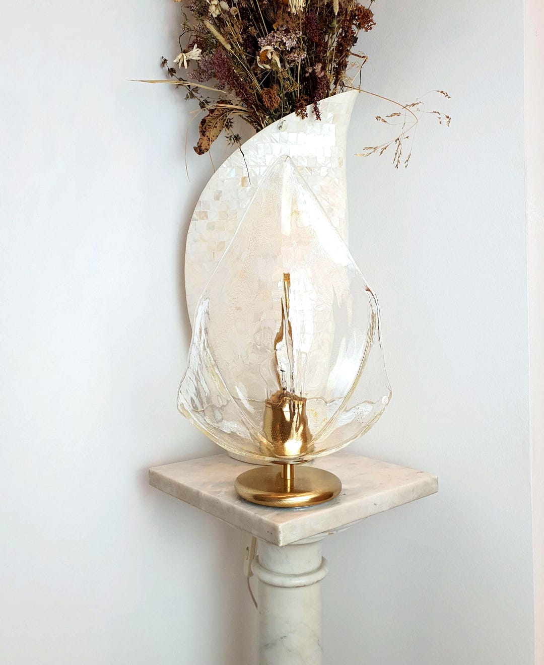 ラ・ムリーナ ヴィンテージ ムラーノガラス テーブルランプ