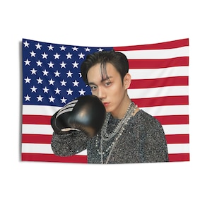 P1HARMONY Intak Boxing USA Flag Banner Wall Tapestry kpop tour merch album light stick photocard holder binder lanyard shirt hoodie tote bag