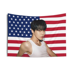 Yuna ITZY フラッグ | K-POP アイドル バナー Yuna ITZY フラッグ | K-POP アイドル バナー ITZY Yuna America Flag