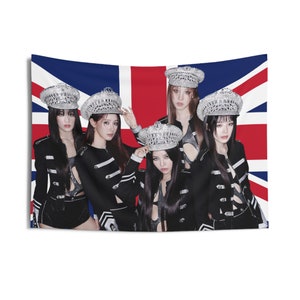 I-DLE Super Lady UK Flag Banner Wall Tapestry kpop tour merch album light stick photocard holder binder pin lanyard shirt tote bag sticker