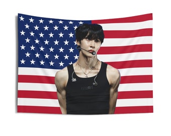 Riize Sohee Flag Tapestry, American Flag, Kpop Idol Decor - Etsy