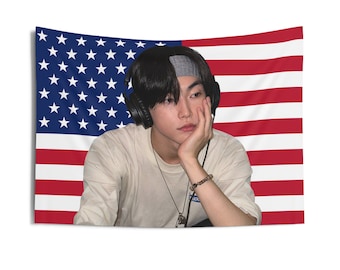 Riize Sohee Flag Tapestry, American Flag, Kpop Idol Decor - Etsy