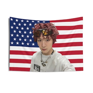 P1HARMONY Soul Curly USA Flag Banner Wall Tapestry kpop tour merch album light stick photocard holder binder lanyard shirt hoodie tote bag