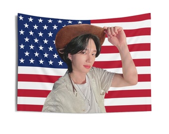 P1HARMONY Theo Cowboy USA Flagge Banner Wandteppich kpop tour merch Album Lichtstab Fotokartenhalter Binder Lanyard Shirt Hoodie Taschenbeutel