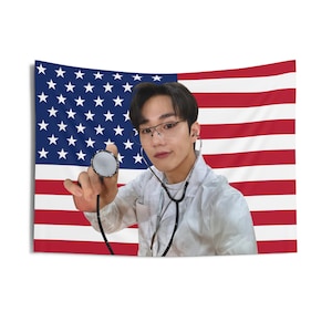 P1HARMONY Intak Doctor USA Flag Banner Wall Tapestry kpop tour merch album light stick photocard holder binder lanyard shirt hoodie tote bag