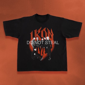 IKON Take Off '23 Tour Camicia kpop merch album light stick portafotocard pin banner cordino felpa con cappuccio tote bag svg y2k bootleg B.I