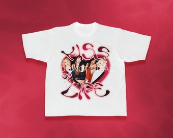 【#9 K-POP まとめ売り】⑩OnlyOneOf KROSS サインTシャツ KISS OF LIFE シャツ、K-POP グッズ コンサートツアー - Etsy 日本