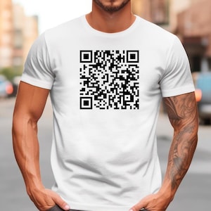 F*CK YOU! QR Code Unisex Crew Tee - Funny Saying Shirt - Sarcastic Gift for Friends - Gift for Coworker - Gift For Him - Gag Gift, png