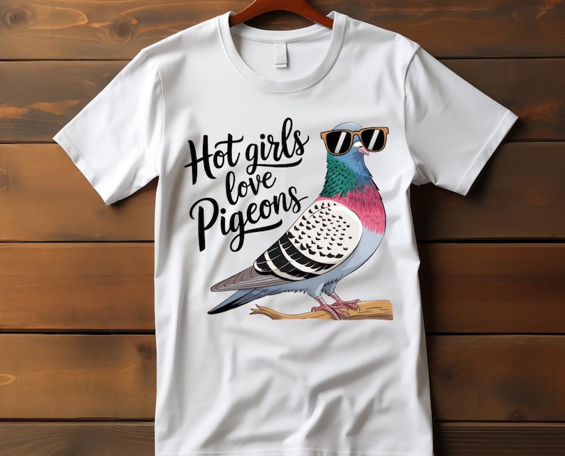 T-shirt 'I Love Pigeons' Per Bambino | Cotone 100% Manica Corta Girocollo Slogan