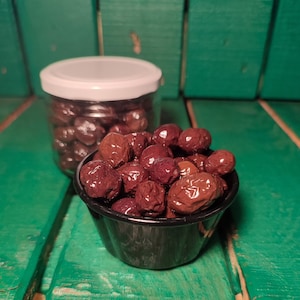 Small Batch Hand-Picked Non-GMO organic BLACK OLIVE from Aegean Sustainably Grown Olive Garden, Gift for Her, Snacks