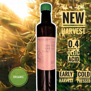 2024 Olivia Familia Early Harvest Cold-Pressed Organic Extra Virgin Olive Oil – Pure Anatolian Flavor, Premium Quality, 500 mL