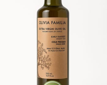 Organic Extra Virgin Olive Oil – Cold-Pressed Early Harvest, 250 mL