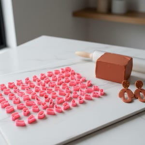 Clay Cutter STL Bundle, Abstract Earring Shapes Digital Download