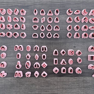 KEOKER Mom Heart Polymer Clay Cutters, Mothers Day Clay Earring Cutters, 22  Shapes Polymer Clay Cutters for Earrings, Mama Stamp Clay Cutters for