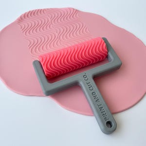 Wave Roller STL, Seamless Clay Texture Tool for Polymer Jewelry