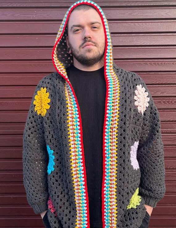 Easy Crochet Pattern Crochet Pattern for Beginners Crochet Pattern PDF Unisex Crochet Cardigan Crochet Hoodie Crochet Clothes Etsy UK