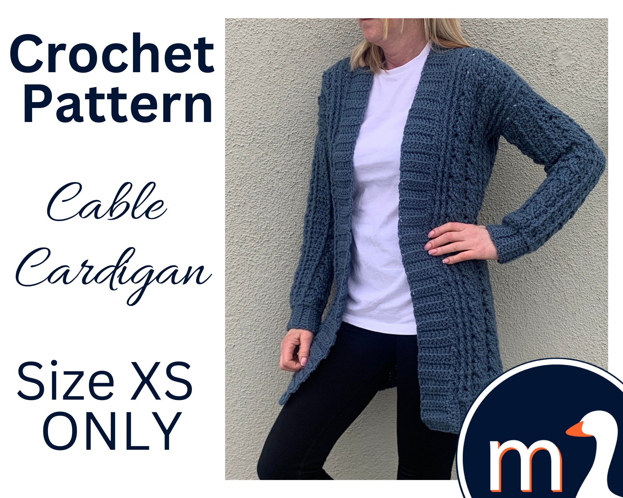 Crochet cable 2025 cardigan pattern