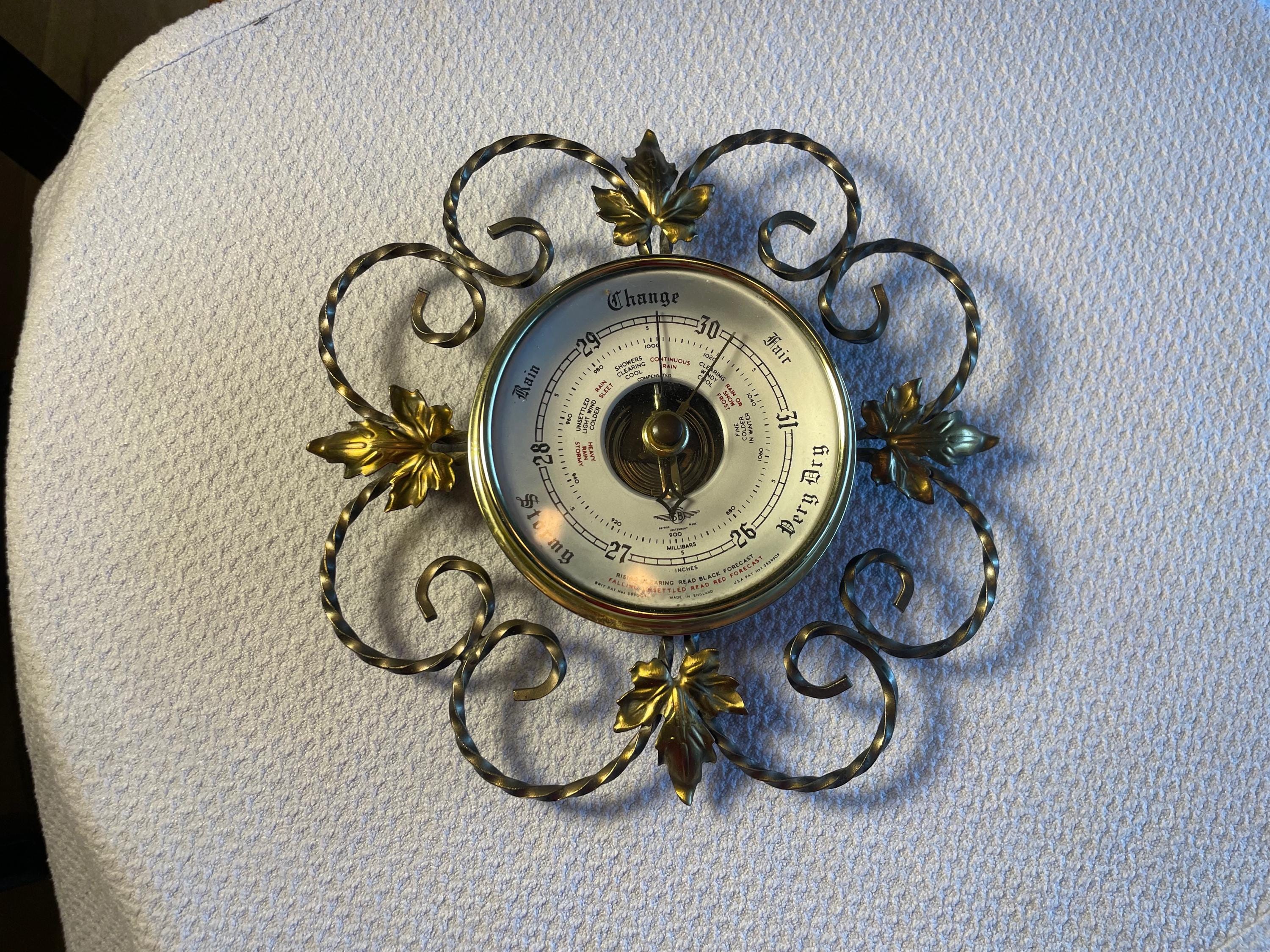 Barometer Hallmark Vintage British Barometer - Etsy