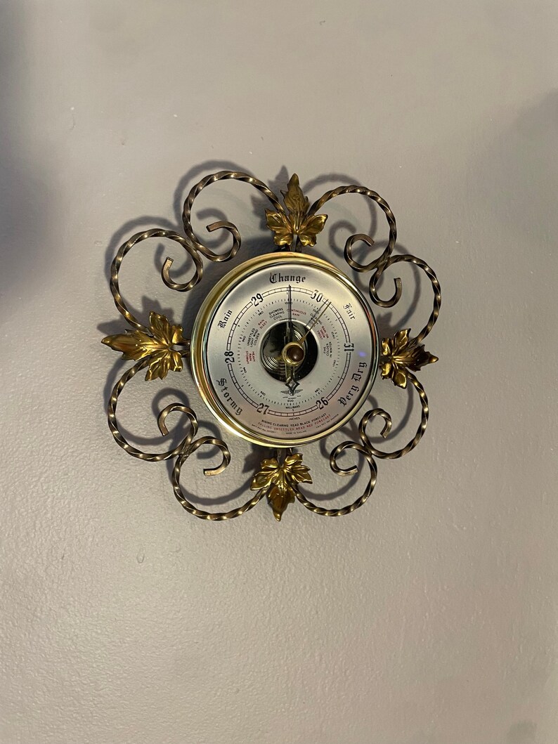 Barometer Hallmark Vintage British Barometer - Etsy