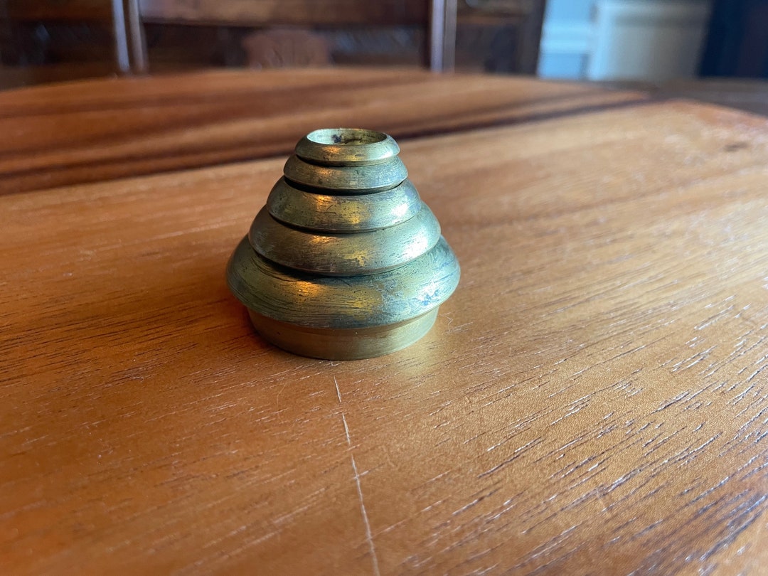 Rare Vintage Brass Stacking Weights - Etsy