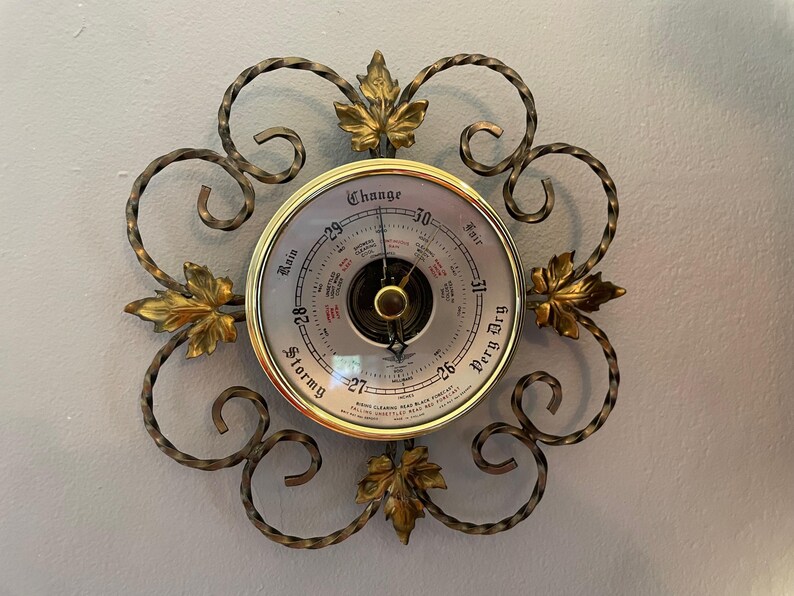Barometer Hallmark Vintage British Barometer - Etsy