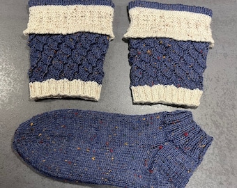 Traditional Bavarian Calf Socks Loferl prien handknitted on Order