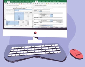3D printing, calculation, Excel, controlling