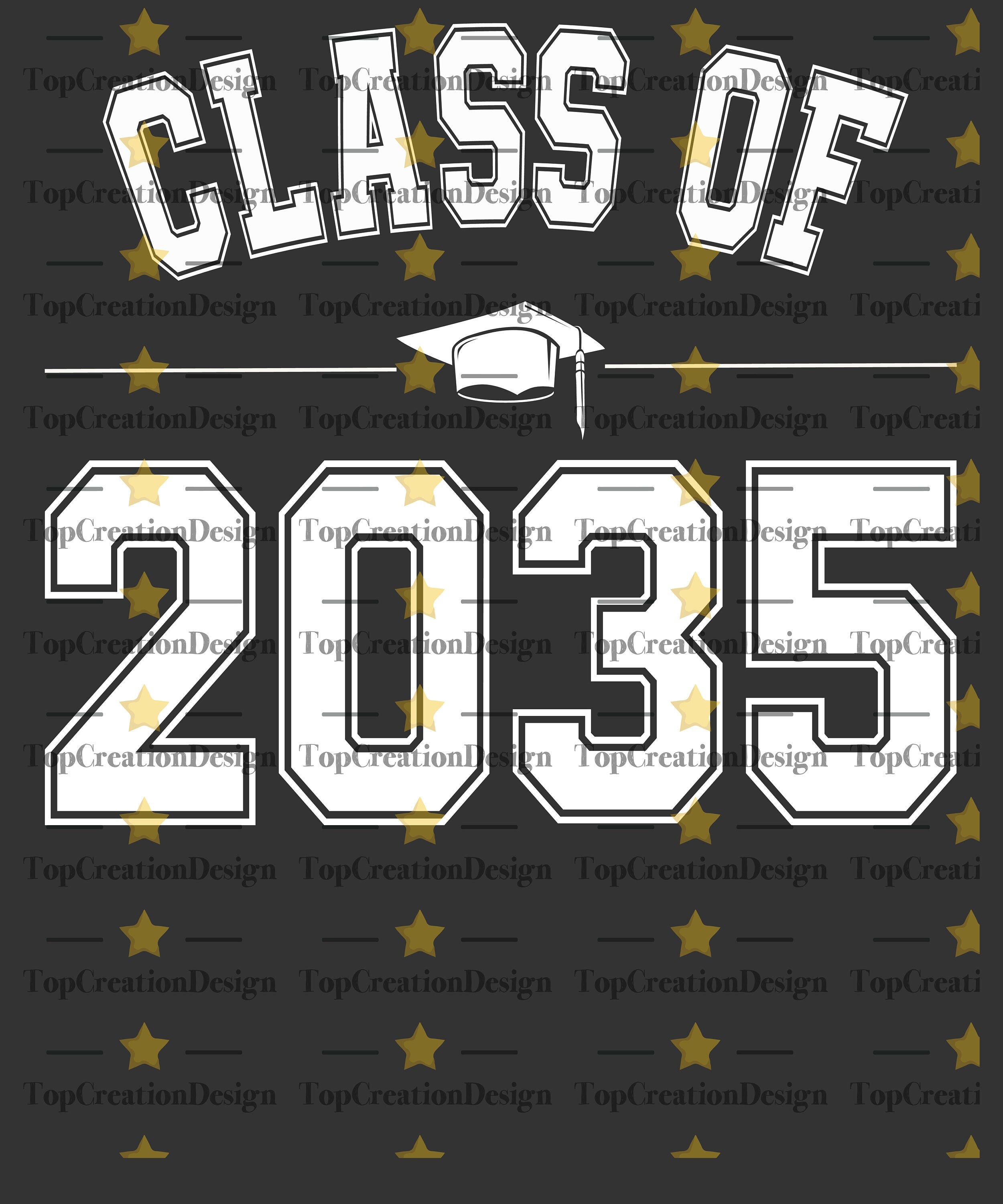 Class of 2035 Jersey Letters Grades Grow With Me Shirt Design Etsy