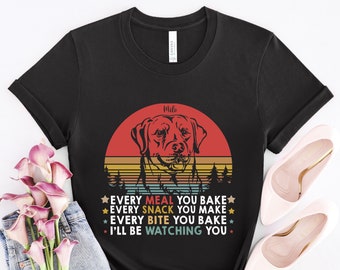 Aangepaste Labrador shirt, naar je kijken, Labrador hond cadeau, Labrador moeder, Labrador hondenliefhebber, Labrador hond moeder, Labrador minnaar cadeau, DG510LABW01
