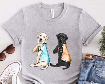 Custom Labrador Shirt, I Love Dad, Labrador Dog Gift, Labrador Mum, Labrador Dog Lover, Labrador Dog Mom, DG006LAB04MCS01