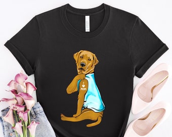 Yellow Labrador Shirt, I Love Mom, Labrador Dog Gift, Labrador Mum, Labrador Dog Lover, Labrador Dog Mom, Labrador Lover Gift, DG006LAB05W01