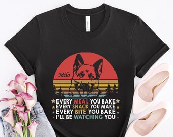 Custom German Shepherd Shirt, Watching You, German Shepherd Dog Gift, German Shepherd Dog Lover, German Shepherd Dog Mom, DG510GERW01