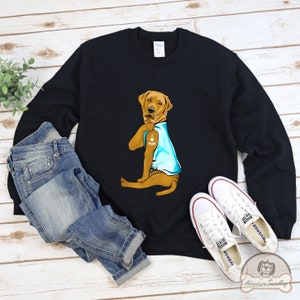 Yellow Labrador Sweatshirt, I Love Mom, Labrador Dog Gift, Labrador Mum, Labrador Dog Lover, Labrador Dog Mom, DG006LAB05W03