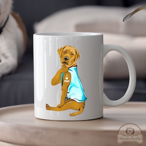 Yellow Labrador Mug, I Love Mom, Labrador Dog Gift, Labrador Mum, Labrador Dog Lover, Labrador Dog Mom, Labrador Lover Gift, DG006LAB05W04
