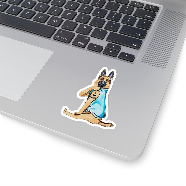 Belgian Malinois Sticker, I Love Mom, Belgian Malinois Dog Gift, Belgian Malinois Dog Lover, Belgian Malinois Dog Mom, DG006MALW09 image 2