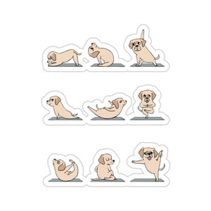 Labrador Sticker, Yoga Dog, Labrador Dog Gift, Labrador Mum, Labrador Dog Lover, Labrador Dog Mom, Labrador Lover Gift, DG054LABW09