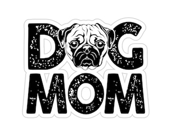 Autocollant carlin, maman chien, cadeau chien carlin, cadeau amoureux carlin, cadeau maman carlin, cadeaux carlin pour les femmes, cadeau carlin mignon, cadeau carlin drôle, DG067PUGW09