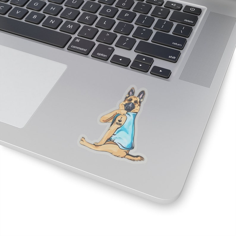 Belgian Malinois Sticker, I Love Mom, Belgian Malinois Dog Gift, Belgian Malinois Dog Lover, Belgian Malinois Dog Mom, DG006MALW09 image 3