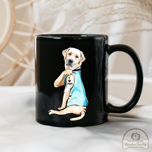 White Labrador Mug, I Love Mom, Labrador Dog Gift, Labrador Mum, Labrador Dog Lover, Labrador Dog Mom, Labrador Lover Gift, DG006LAB03W04