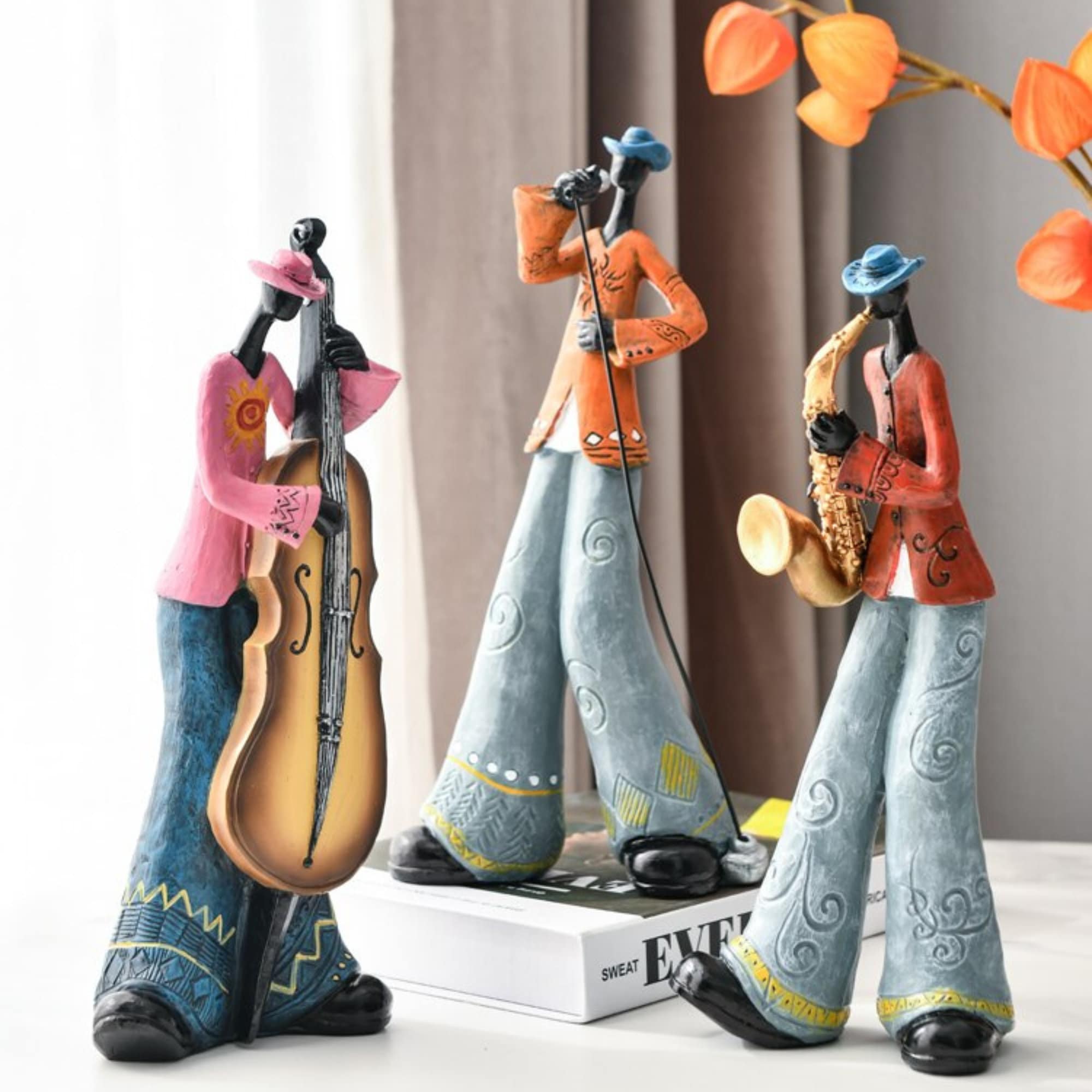 28cm Rock Band Singer Resin Figurine Retro Musical Instrument - Etsy