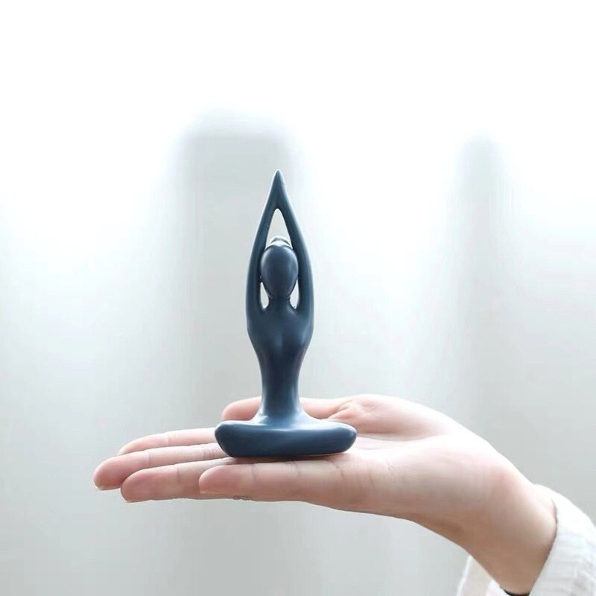 Yoga Figurine Praying Pose Yoga Sculpture Yoga Poses picture