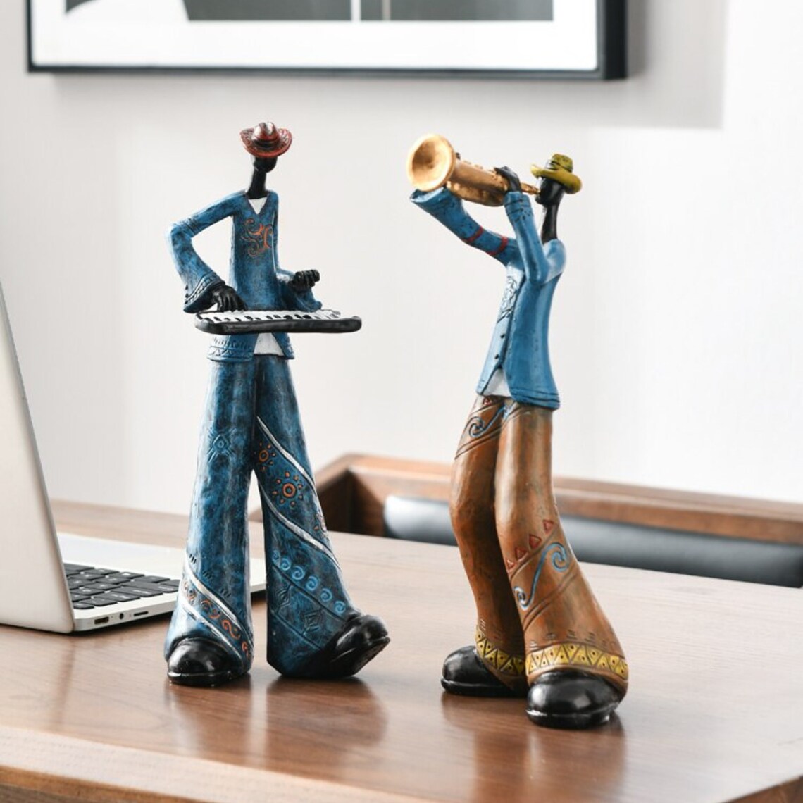 28cm Rock Band Singer Resin Figurine Retro Musical Instrument - Etsy