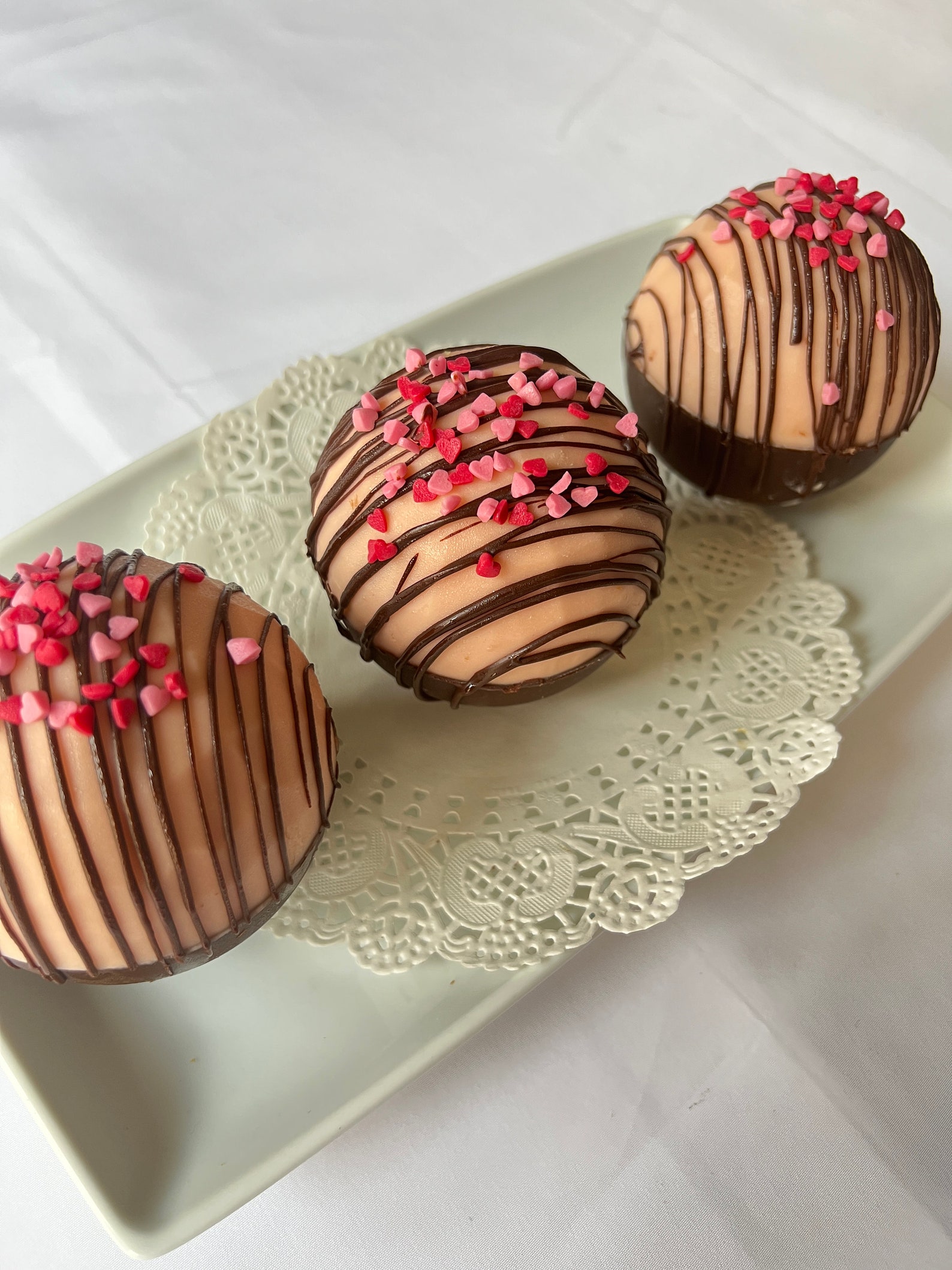 Chai Flavour Large Hot Chocolate Bombs, handmade by Sami's Sensations
