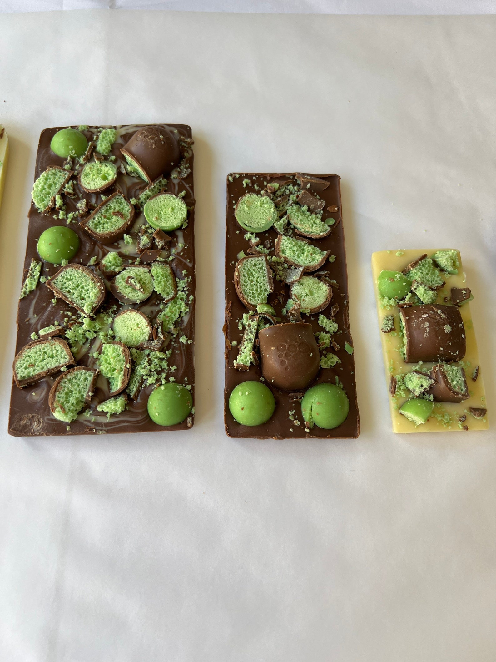 Mint Aero Belgian Chocolate Slab, handmade by Sami's Sensations
