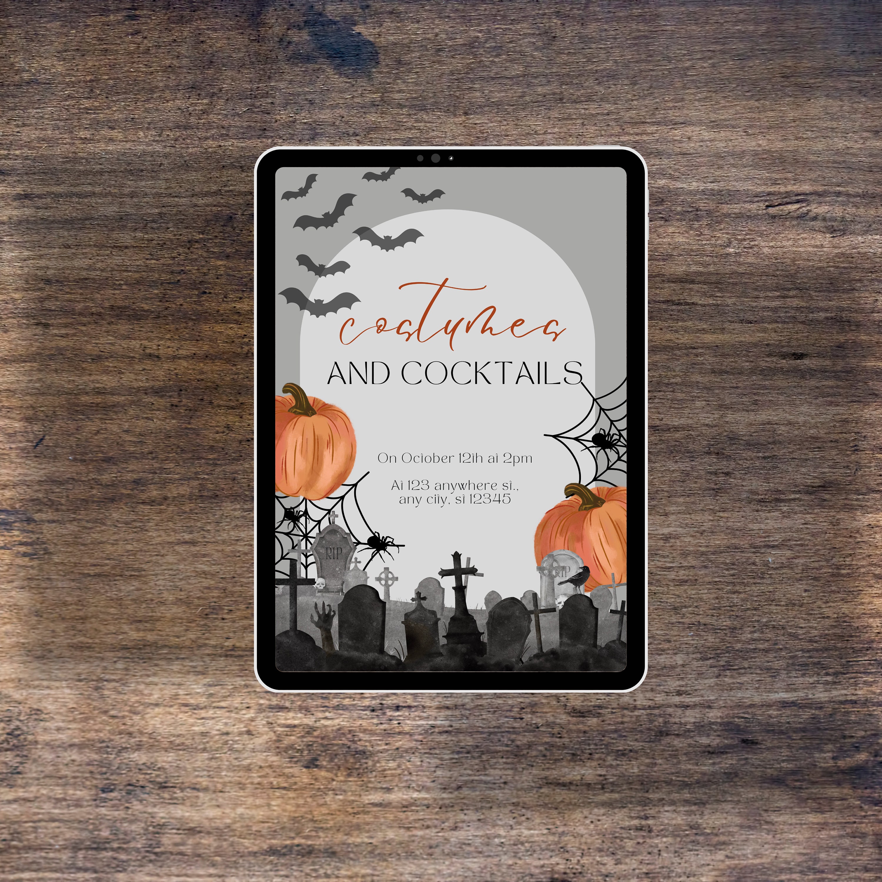 Costumes & Cocktails Party Invitation Halloween Party Invites - Etsy