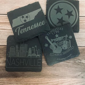 State Theme Slate Coasters