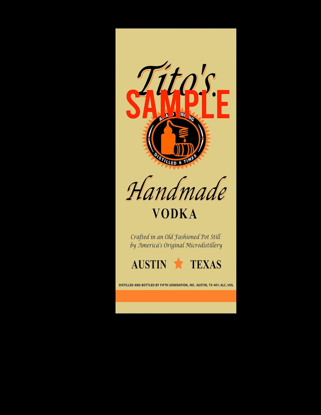 Tito's Any Size Tumbler Wrap. Straight. Etsy